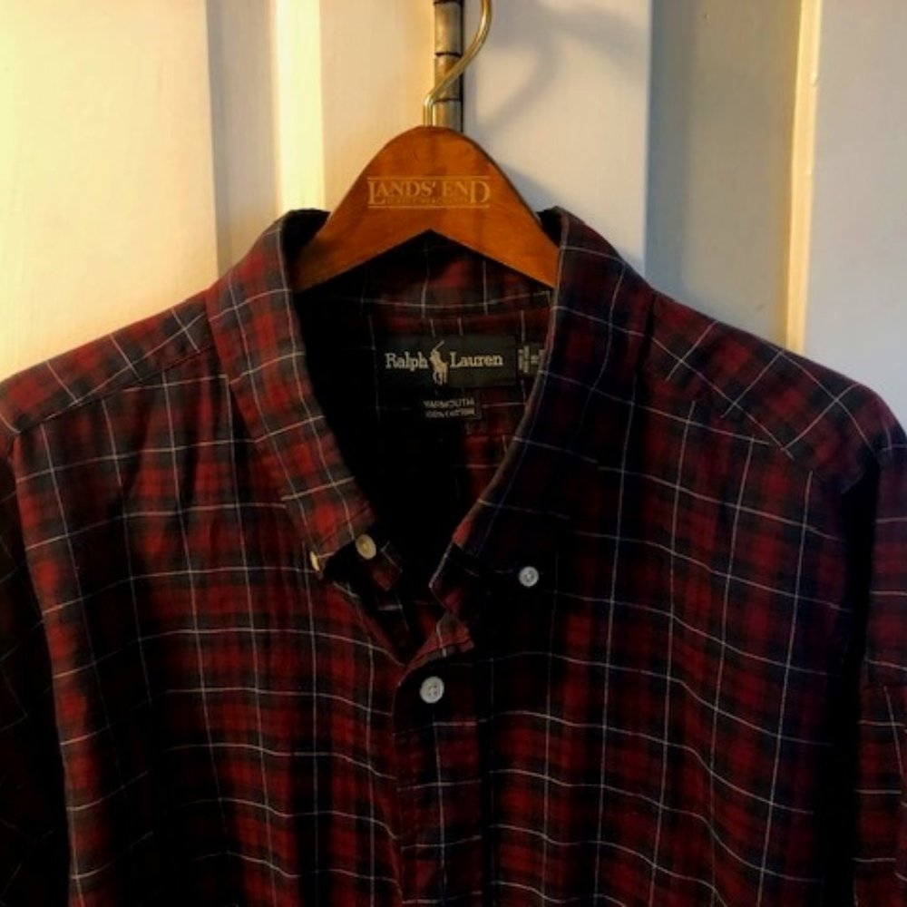 Ralph Lauren Men's Red&Blue Flannel